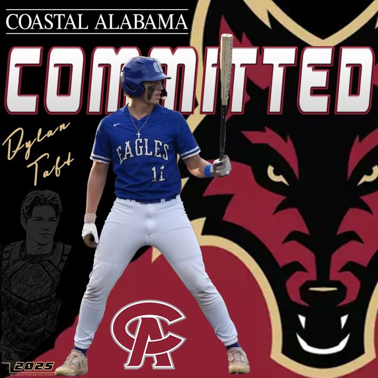 Dylan Taft (@dylan_taft5) on Twitter photo I'm excited to announce my commitment to Coastal Alabama! First, I give all the glory to my Lord and Savior, Jesus Christ. Thanks to my family and friends for their support and to Coach Pruitt for this incredible opportunity. Go Yotes! #ag2g
<a href="/PRU334/">JD Pruitt</a> <a href="/Caleb_Reis00/">Caleb Reis</a> <a href="/Baseball_ELHS/">East Lake Baseball</a> I'm excited to announce my commitment to Coastal Alabama! First, I give all the glory to my Lord and Savior, Jesus Christ. Thanks to my family and friends for their support and to Coach Pruitt for this incredible opportunity. Go Yotes! #ag2g
<a href="/PRU334/">JD Pruitt</a> <a href="/Caleb_Reis00/">Caleb Reis</a> <a href="/Baseball_ELHS/">East Lake Baseball</a>