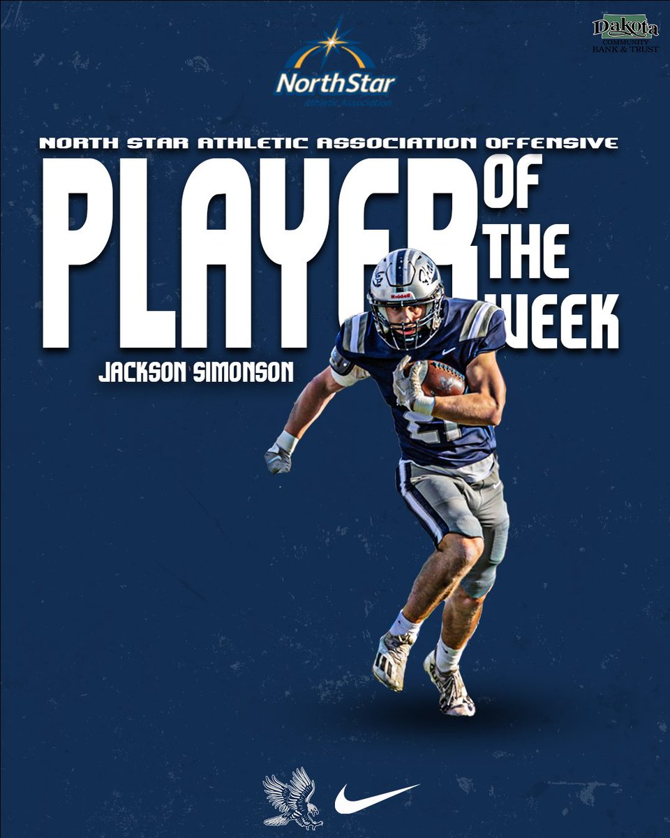 DSU Blue Hawks (@dsubluehawks) on Twitter photo 🏈| Jackson Simonson of <a href="/BlueHawkFB/">Dickinson State Football</a> was named the North Star Athletic Association Offensive Player of the Week!
🔗: playnorthstar.com/news/2024/11/1…
#HawksAreUp 🏈| Jackson Simonson of <a href="/BlueHawkFB/">Dickinson State Football</a> was named the North Star Athletic Association Offensive Player of the Week!
🔗: playnorthstar.com/news/2024/11/1…
#HawksAreUp