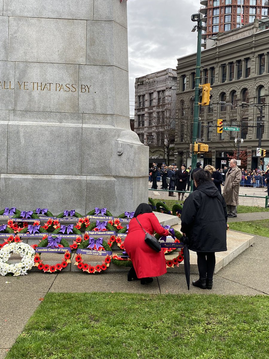 Today was Vancouver’s Centennial #RemembranceDay Service and we were honoured by the presence of two centenarian veterans.
We remember everyone who has served and given so much of themselves for Canada.