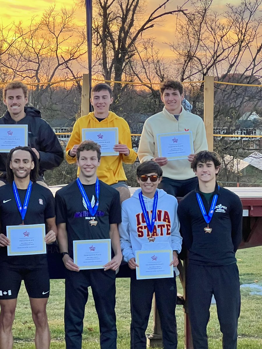 Run_ISU's tweet image. NIRCA Nationals📍
Super proud of our men’s team that competed this past weekend in Hershey, Pennsylvania at nationals. Hard course but such hard efforts to end the season🏃🏼‍➡️

Shoutout‼️
Adrian Welton, 14th place, first team all American