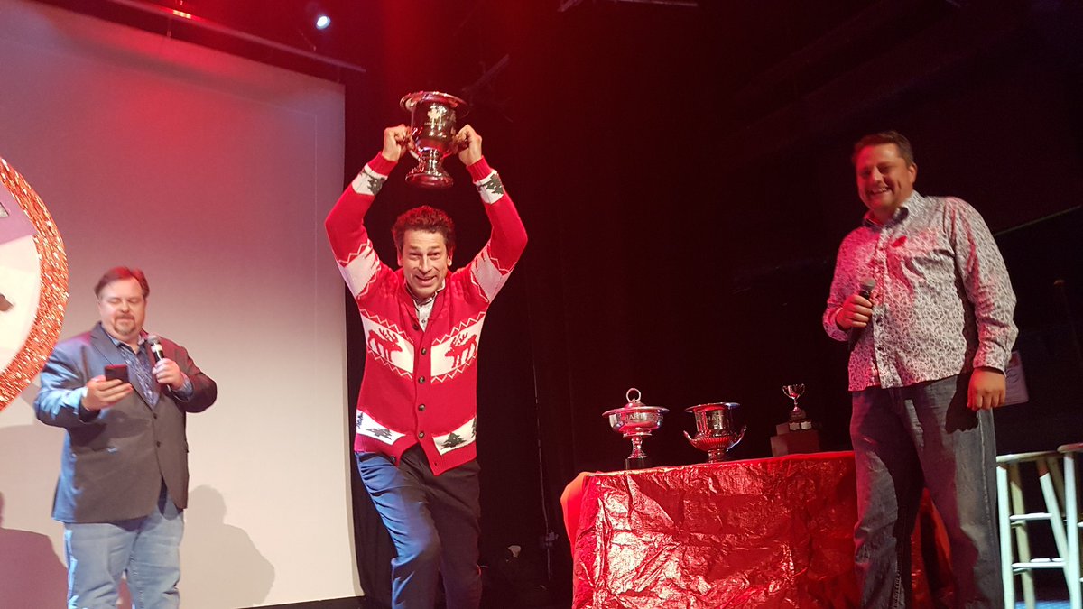 TerryTRay's tweet photo. "Christmas at Doug's" won Best Canadian Short" @cdncomedyfest 
Congrats cast &amp; crew 🎅🎁🇨🇦 @actra_mb #comedy #Canada #short #film #actra https://t.co/OkpwmXmO1P