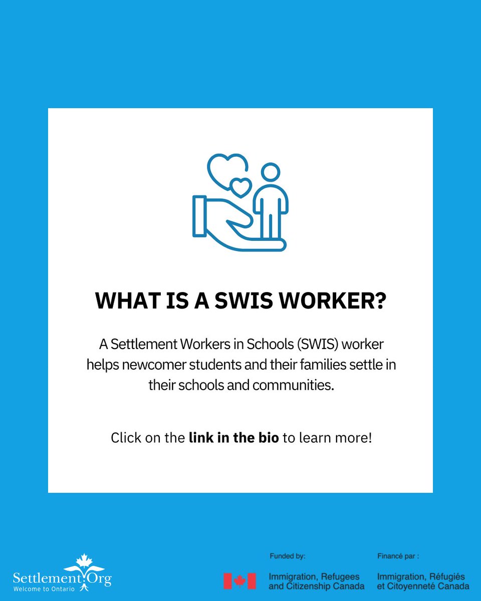 newcomeryouth's tweet photo. The SWIS program helps newcomer students and their families settle in their schools and communities after they arrive in Canada. ⁠Learn more: https://t.co/9NyZcNqM9i https://t.co/JnGUpaFCKT