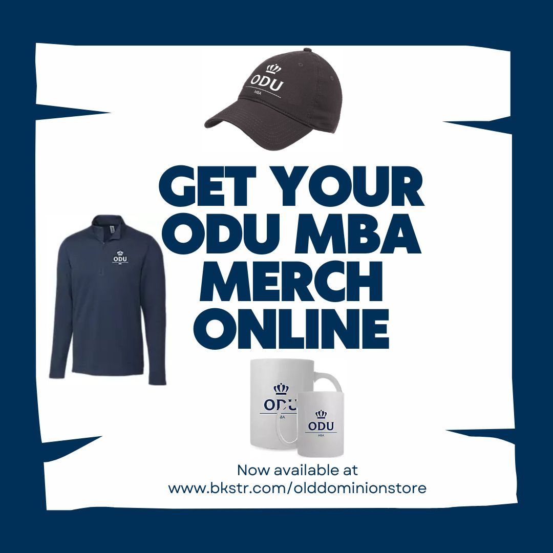 ODU_MBA's tweet photo. Gear up and show off your ODU MBA pride with exclusive merch. Shop online now and grab your favorite ODU MBA swag! Link is here: https://t.co/QLOqJMipFf 
#mbaatodu #odumerch #stromecob #ODU https://t.co/pIXLVbbiEn