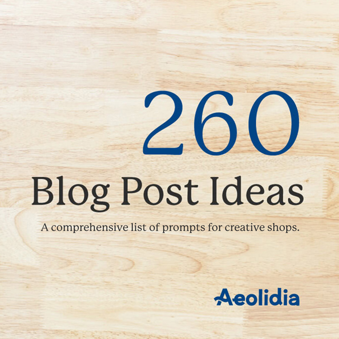 A Comprehensive List of Prompts For Creative Shops: aeolidia.com/resource/260-b…

 #SupportingIndependents #indiebiz