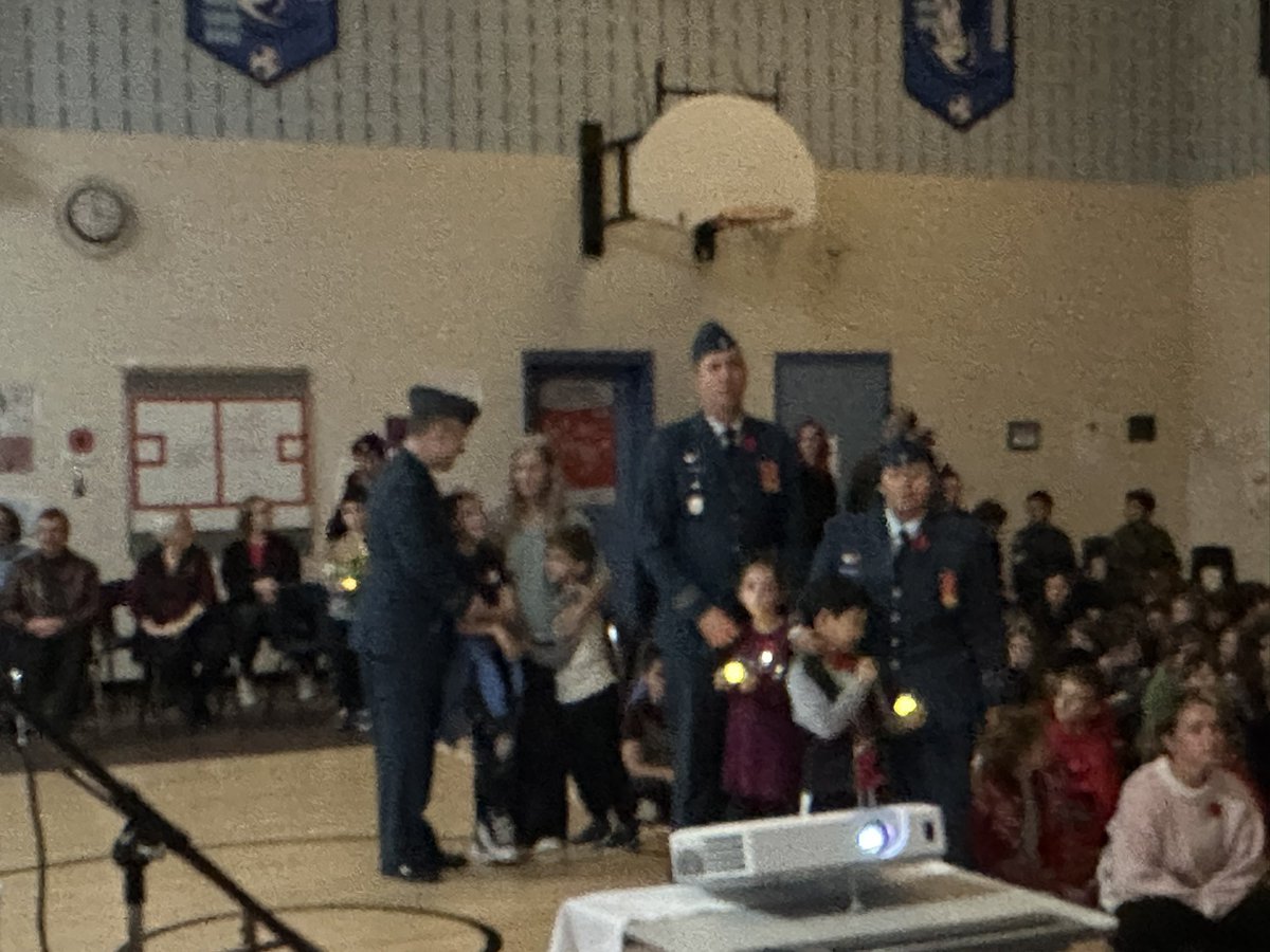 Thank you to all the families that joined us today for our Remembrance Day ceremonies. Having loved ones there with us makes it even more special. <a href="/alcdsb/">ALCDSB</a>