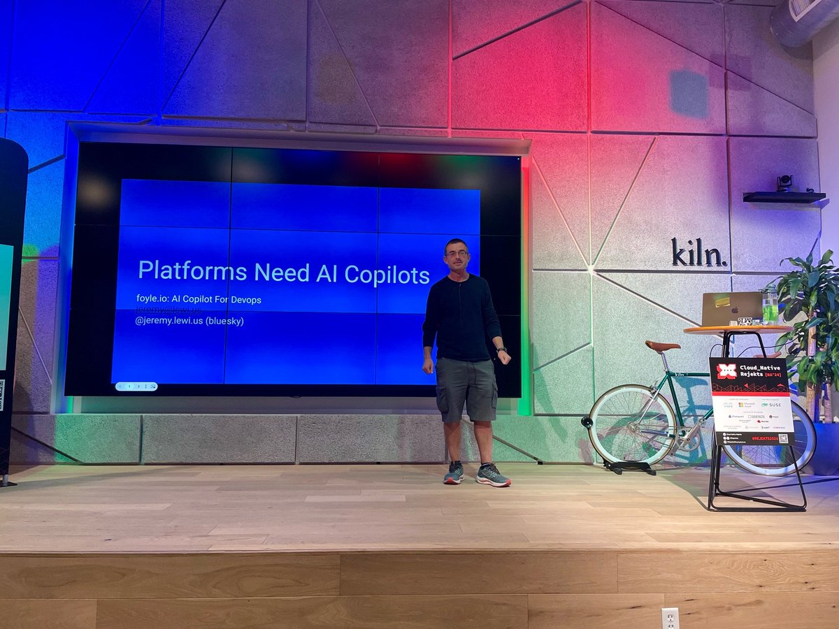 Looking forward to listening to <a href="/jeremylewi/">Jeremy Lewi</a> 
introduce the community to AI-powered notebooks <a href="/runmedev/">runme</a> &amp; foyle.io that grow smarter as you use them. #KubeCon

cfp.cloud-native.rejekts.io/cloud-native-r…