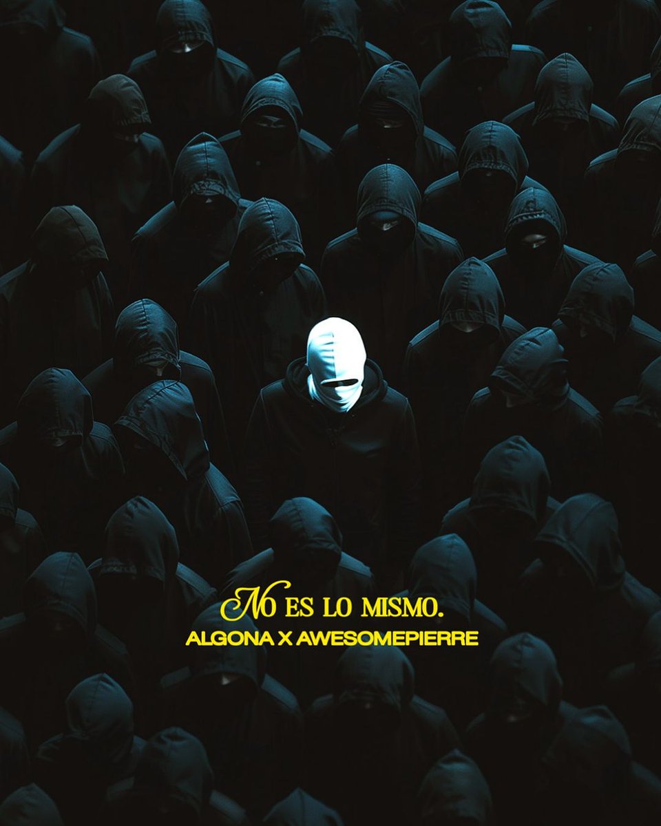 Fuentes_Genero's tweet photo. 🚨 NO ES LO MISMO

👤 ALGONA x AWESOME PIERRE

🗓️ YA DISPONIBLE

Darle una oportunidad a este tema porque cuando la escuchéis la vais a tener en bucle todo el rato❗

Os dejo el link abajo👇🏼 https://t.co/8pjesU1BTl