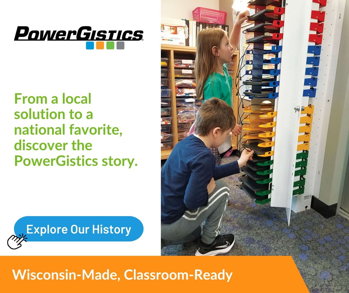 Our journey began by listening to educators—PowerGistics Towers were the answer. From feedback to function, learn how we set out to empower classrooms everywhere: powergistics.com/about/our-hist…