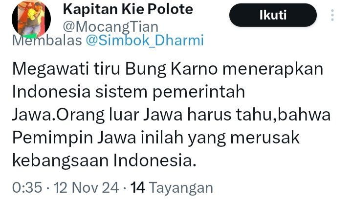 Simbok_Dharmi's tweet image. لَا يُحِبُّ اللّٰهُ الْجَهْرَ بِالسُّوْۤءِ مِنَ الْقَوْلِ اِلَّا مَنْ ظُلِمَ ۗ وَكَانَ اللّٰهُ سَمِيْعًا عَلِيْمًا

قد تكون أخطاءت في بعض التصرفات وأيقنت متاخراً بالخطاء هنئياً لك على الفرصة المتاحة لتصحصح ذلك الخطاء بالصواب .

@MocangTian #KembalilahFitnahAzab #Laknat #Kepadamu