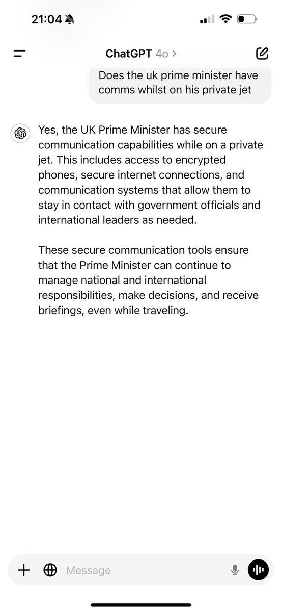 Any international crises going on that might need some attention ??  The wonders of modern communications are also quite helpful too Sam 🙄