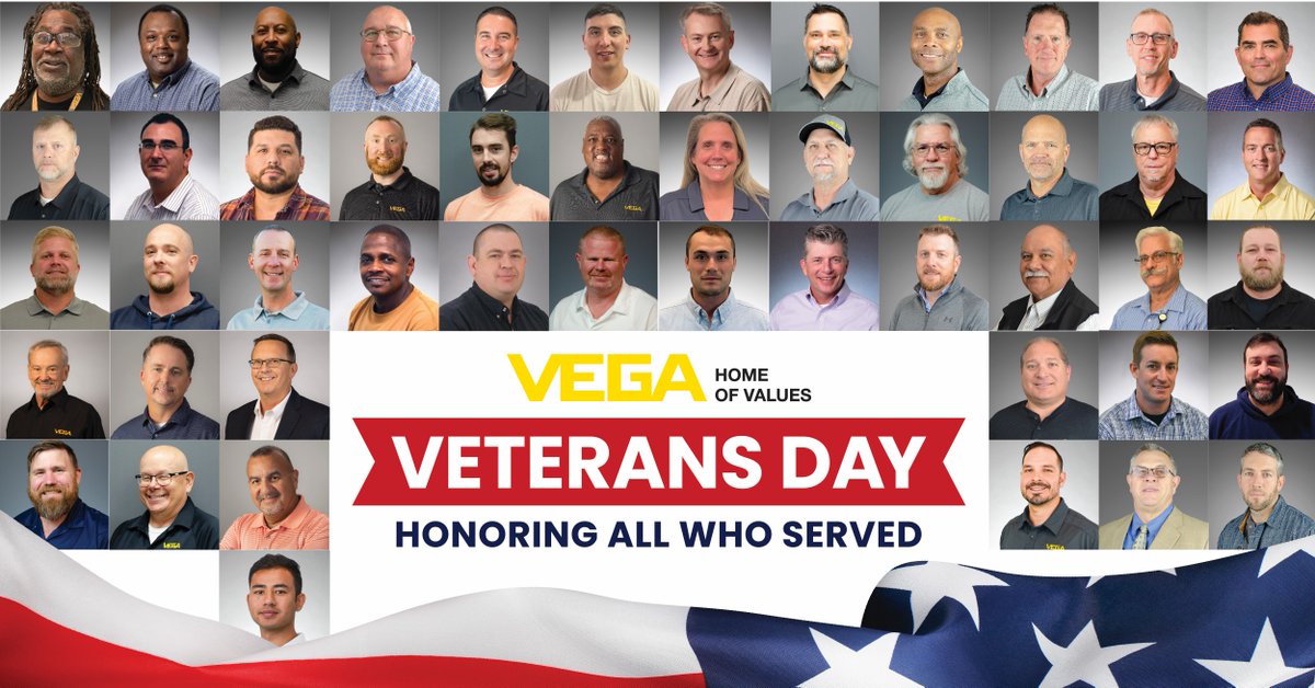 VEGA Americas proudly supports our Veterans. We have quite a few veterans who work at VEGA Americas, but not on Veterans Day. It's the least we can do to thank them for their service.
