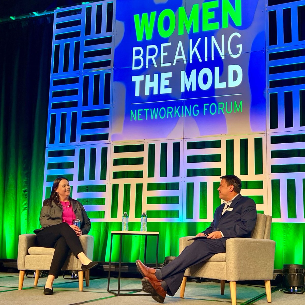 Harmony Myers, acting deputy chief for NASA’s Office of Safety and Mission Assurance, with Chris Taylor, Crain Global Polymer Group’s vice president and general manager, at the Women Breaking the Mold 2024 Networking Forum in Nashville, Tenn.
#WBTM2024 <a href="/PlasticsNews/">Plastics News</a> <a href="/RubberNews/">Rubber News</a>