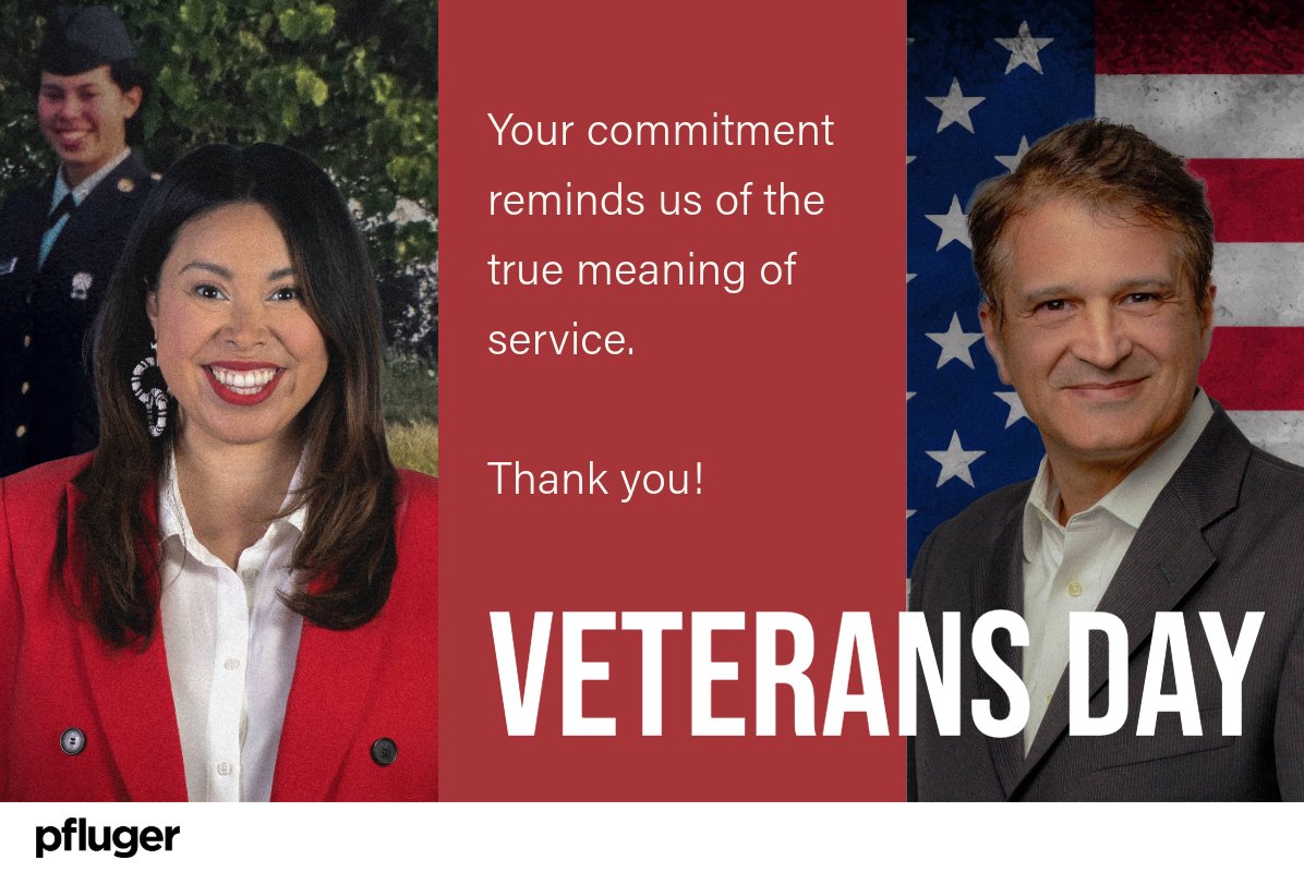 Today, we honor all who’ve served, including our own Mike Adame and Bianca Gonzalez. Your commitment reminds us of the true meaning of service. Thank you, veterans, for all you’ve done to keep our country the land of the free and the home of the brave.