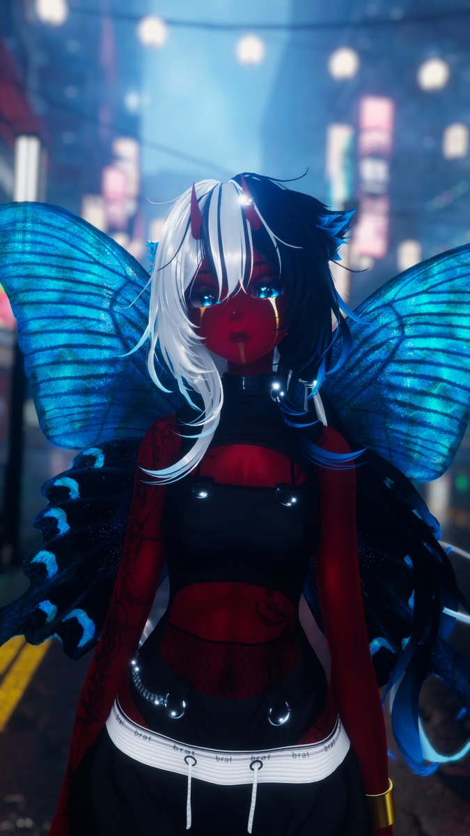 LordSkVR's tweet image. ❝First time in Neon Heights, sweet thing? Most flatliners stand there gawking just like you.❞
#VRChat #VRC