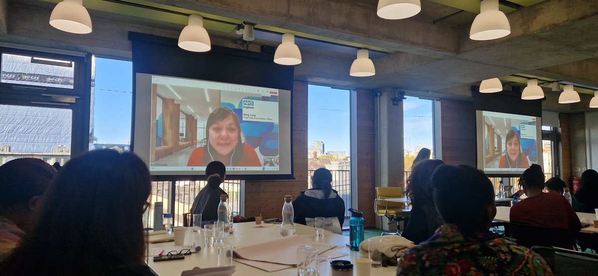 ToluAwe2's tweet photo. Amazing first in-person session of cohort 4 of @NetworkShuri Digital Fellowship. We were inspired, motivated, and empowered learning about digital transformation, AI in healthcare, and inspired by amazing personal stories of the iconic BAME women health leaders in the NHS. https://t.co/kuo4YVZrll