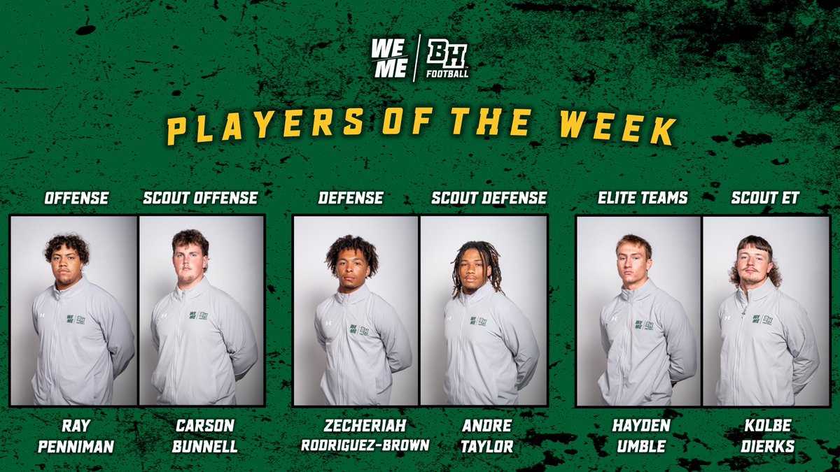 Big win on Senior Day in the Hills! Special recognition for these 6 players of the week. Let's finish strong! #WEoverME