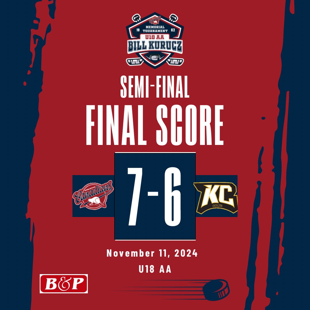 🚨 SEMI-FINAL WIN!! 🚨 
Congrats, boys!!  It was a heck of a nail-biter, but we came out with the win! 🙌

#cacproud #billkuruczmemorial