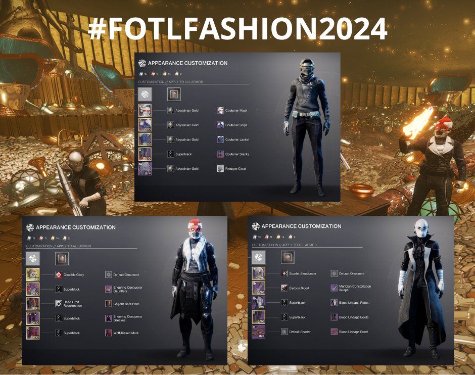 PAYDAY2 ''xurs treasure hoard edition''

#FOTLFashion2024  #Destiny2 #destiny2fashion 
<a href="/A_dmg04/">dmg05</a> <a href="/BrunoLouviers/">BR1</a> <a href="/Cozmo23/">Cozmo</a> <a href="/MoltenSlowa/">Mitch Alpiner</a> <a href="/DestinyGameIT/">Destiny 2</a> <a href="/Destiny2Team/">Destiny 2 Team</a> 

MrDominius#4089     Kumano#8612     Blanko#5295     chris#4722    leo#0121    cruel#3476