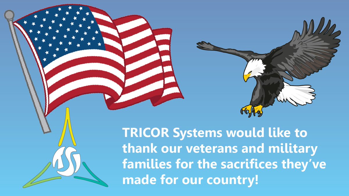 tricorsystems's tweet photo. Happy Veterans Day from us here at TRICOR Systems! https://t.co/LQZKdyTNT6