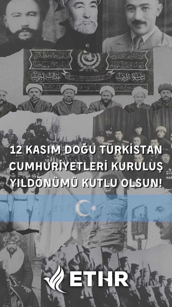 Bugün 12 Kasım! 1933 Doğu Türkistan İslam Cumhuriyeti ve 1944 Doğu Türkistan Cumhuriyeti'nin kuruluş yıldönümü!