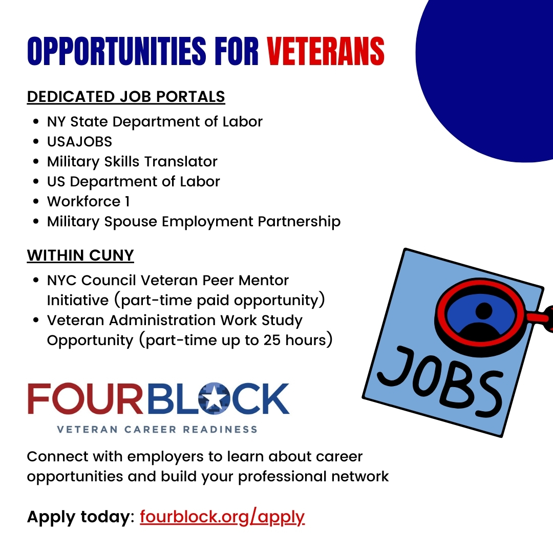 Today, we recognize and celebrate the dedication and sacrifice of our veterans and military families. Swipe to learn about #resumetips and exclusive #careerdevelopment services.

Have questions about #jobopportunities? Make an appointment on Handshake!
#VeteransDay
