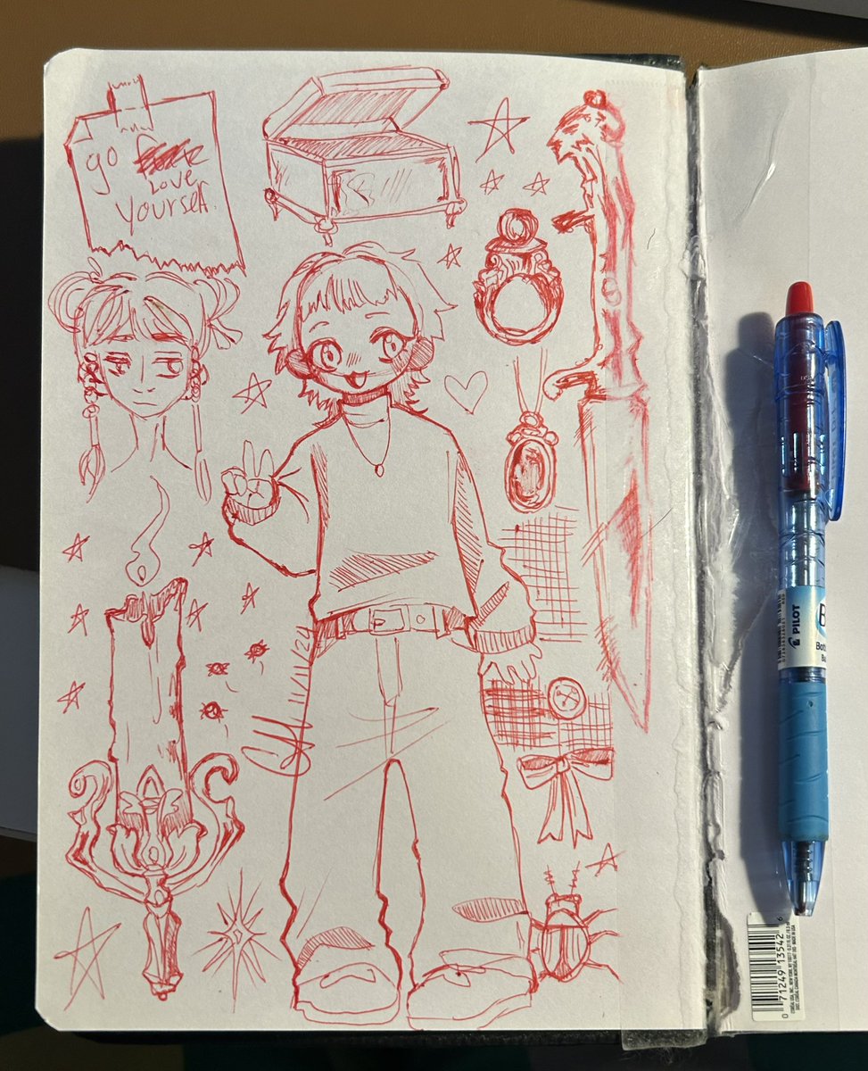 some doodles from my journal for y’all today 🌞 #doodles #sketchbook #art #traditionalart
