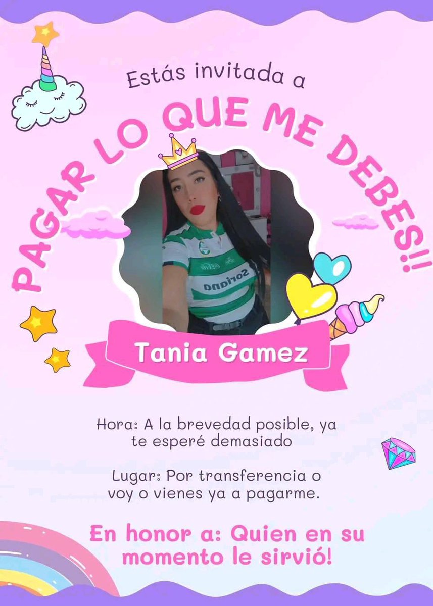 No me dejaste otra opción Tania. 
Créeme que hasta el final te di la chance pero bueno XD