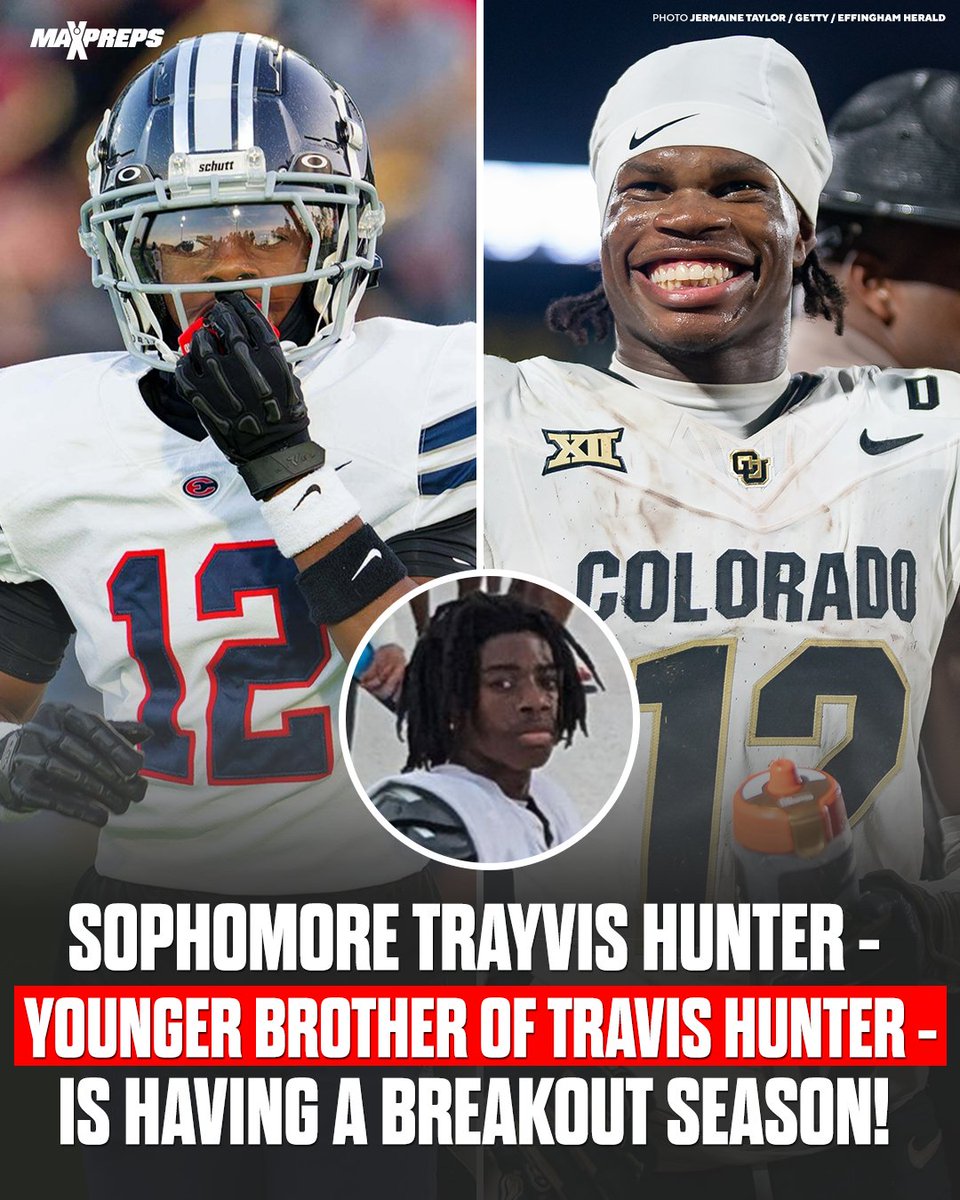 Trayvis Hunter (@4trayvis), the younger brother of Heisman Trophy favorite Travis Hunter is having a breakout sophomore season in Georgia. 🏈🔥

Story and highlights ⬇️
maxpreps.com/news/KkHIIloB2…