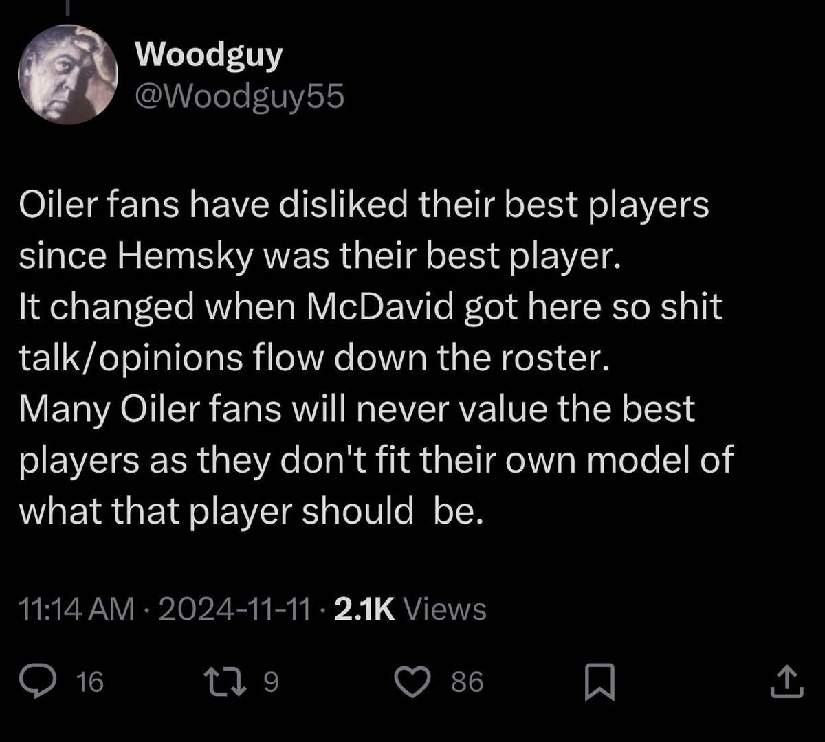 When I read this from <a href="/Woodguy55/">Woodguy</a>, I couldn’t help but think of how it applies to curling. Many curling fans will never value the best players as they don’t fit their own model of what that player should be.