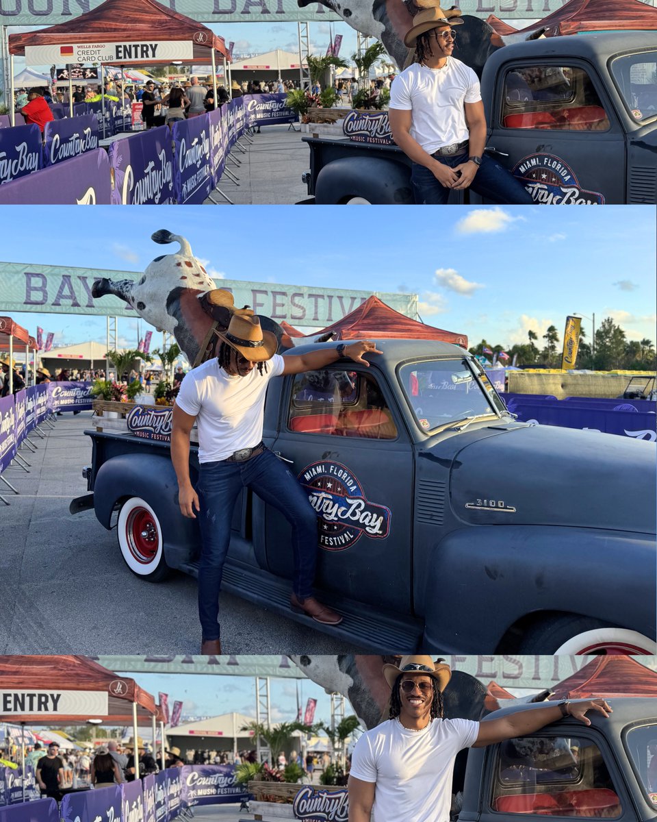 Tpindell's tweet photo. When they said Fall, they meant the season… not for me 🤎

🤠🌴#CBMFcreator24 #miami #miamicreatives #ugccreator #country #countrylife #countrymusic @ford #fordpartner #CBMF https://t.co/lJgwlmEFBr