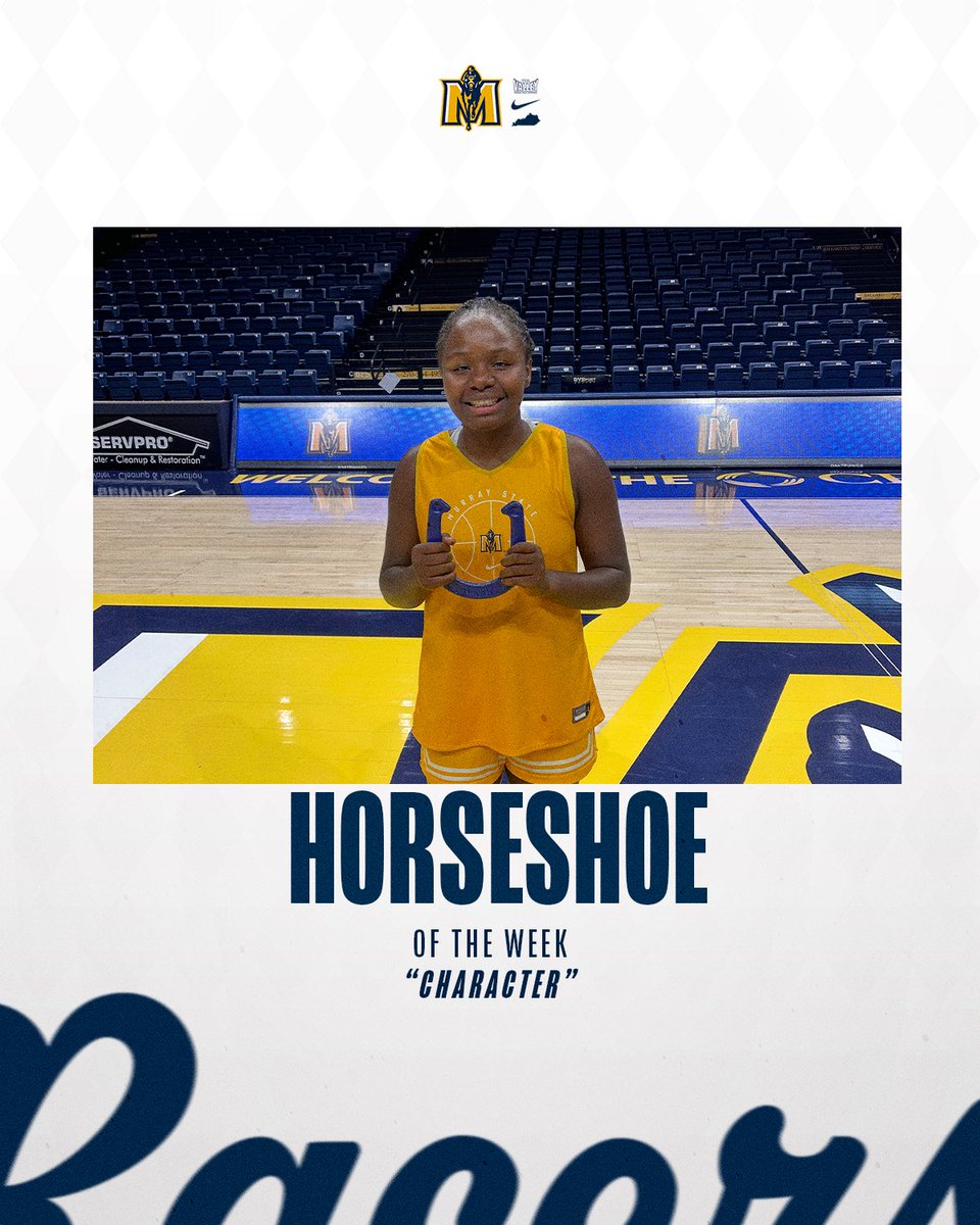 Murray State Women's Basketball (@racerswbb) on Twitter photo Congrats to this week’s Horseshoe of the Week winner‼️
<a href="/HavenFord4/">Haven Ford</a> jersey 🔗 t.ly/ps6rY
#GoRacers🏇 Congrats to this week’s Horseshoe of the Week winner‼️
<a href="/HavenFord4/">Haven Ford</a> jersey 🔗 t.ly/ps6rY
#GoRacers🏇