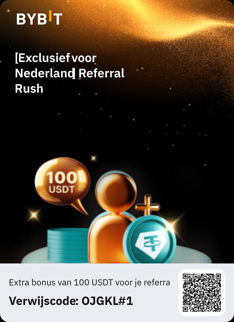 FutureDigiCoin's tweet photo. Verhoog je inkomsten! Nodig je vrienden uit en ontvang 100 USDT extra bovenop de standaardbeloningen van het Bybit Referralprogramma. https://t.co/kKQ5Lzcjr0 https://t.co/ZTstiXcXmh
