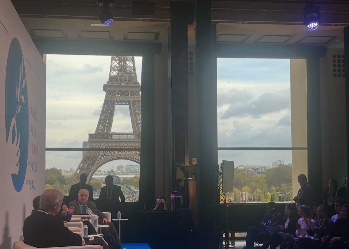 aboutellis's tweet photo. Lots of #EffectiveMultilateralism discussions @ParisPeaceForum this year “Wanted: A Functioning Global Order“: peace mediation deficit, AI divide, women’s leadership, UN revitalisation, etc. @ PalaisdeChaillot where 1948 Universal Declaration of Human Rights was adopted #PPF2024 https://t.co/acV6JDRxbV