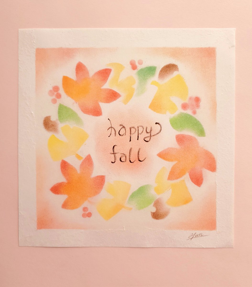 Happy fall you all🍁🍂☺

#秋 #パステル #パステル画 #イラスト #アナログ絵 #art #pastel #illustration #artwork #絵描きさんフォロバ100