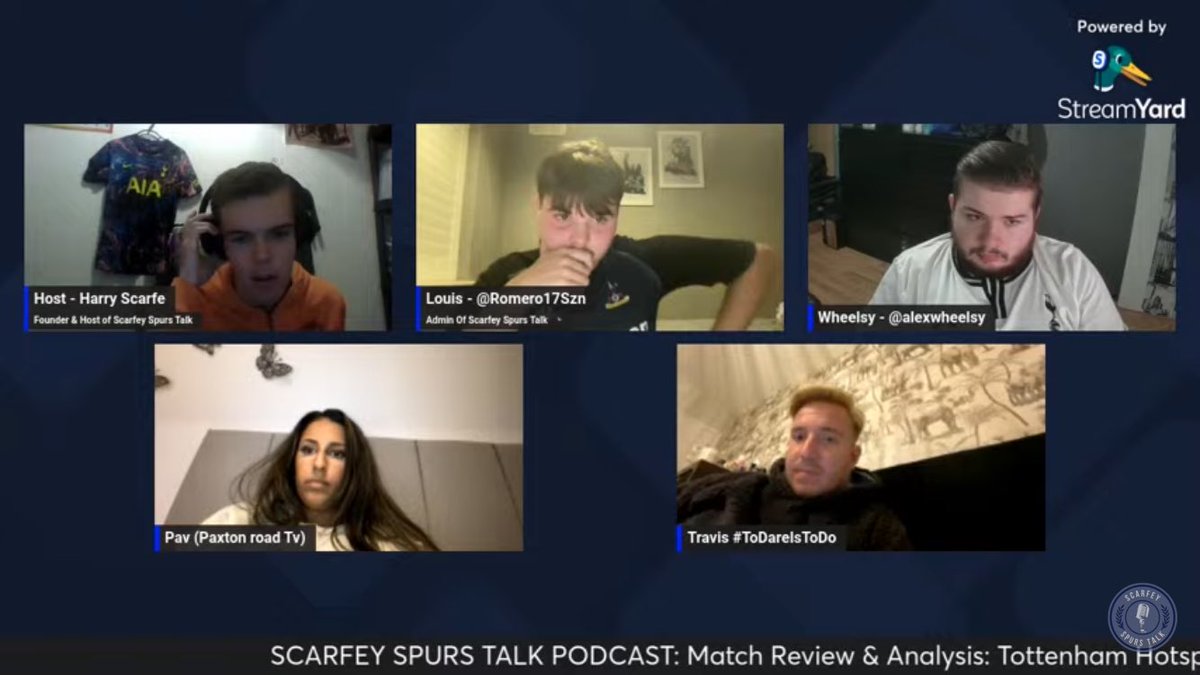 Harry Scarfe ποΈ (@harryscarfe22) on Twitter photo A great episode of the <a href="/ScarfeySpurTalk/">Scarfey Spurs Talk Podcast</a> podcast this week as I was joined by <a href="/pavjou/">Pavanjeet β¨</a>, <a href="/Romero17Szn/">π¦π·</a>, @alexwheelsy, & <a href="/OfficialCaster1/">Travis π</a>
π‘ Ipswich Loss
π€ Ange In Or Out
π« Inconsistency
π° Is The Ownership A Problem
youtube.com/live/MJYUVfPk3β¦ A great episode of the <a href="/ScarfeySpurTalk/">Scarfey Spurs Talk Podcast</a> podcast this week as I was joined by <a href="/pavjou/">Pavanjeet β¨</a>, <a href="/Romero17Szn/">π¦π·</a>, @alexwheelsy, & <a href="/OfficialCaster1/">Travis π</a>
π‘ Ipswich Loss
π€ Ange In Or Out
π« Inconsistency
π° Is The Ownership A Problem
youtube.com/live/MJYUVfPk3β¦