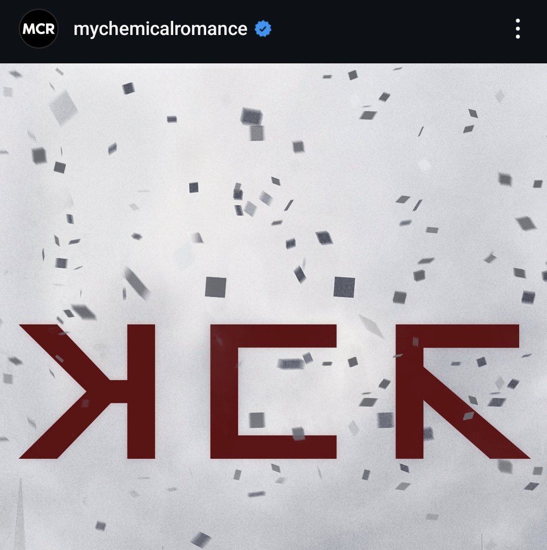 SOTSPodcast's tweet photo. My Chemical Romance has shared a mysterious post on social media. https://t.co/4y6YsnzJo9