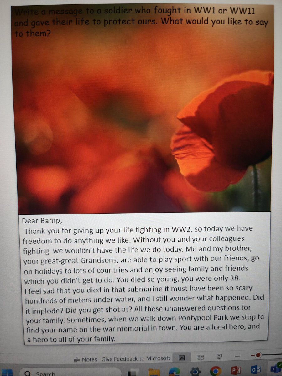 MWmsenglish's tweet photo. 7 Ebbw have taken the time to write messages to the soldiers who fought for us ♥️💜 https://t.co/NTypSbT3VK