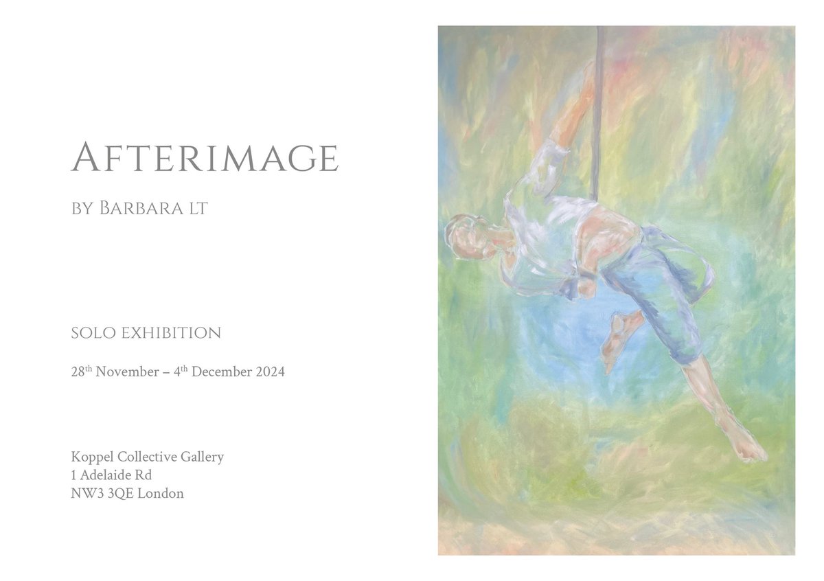 Barbara LT (@barbaralt) on Twitter photo My first solo exhibition coming up this month! AFTERIMAGE is a celebration of beauty of circus humans from around the world! ❤️🎨🎪
PV on Thursday, the 28th of November, 6-9 at the Koppel Collective Gallery, Chalk farm, then open 11-18 until the 4.12.!
<a href="/KoppelProject/">The Koppel Project</a> #londonart My first solo exhibition coming up this month! AFTERIMAGE is a celebration of beauty of circus humans from around the world! ❤️🎨🎪
PV on Thursday, the 28th of November, 6-9 at the Koppel Collective Gallery, Chalk farm, then open 11-18 until the 4.12.!
<a href="/KoppelProject/">The Koppel Project</a> #londonart
