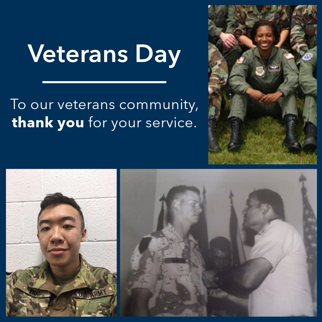 Allen Institute (@alleninstitute) on Twitter photo #AtAllenInstitute, we're honored to work alongside those who have served in our armed forces. This #VeteransDay and every day, we thank you.
Pictured: <a href="/Delissa76/">Delissa McMillen</a> (@usarmy, <a href="/usairforce/">U.S. Air Force</a> National Guard), David Liu (U.S. Army), Albert Glen (U.S. Army) #AtAllenInstitute, we're honored to work alongside those who have served in our armed forces. This #VeteransDay and every day, we thank you.
Pictured: <a href="/Delissa76/">Delissa McMillen</a> (@usarmy, <a href="/usairforce/">U.S. Air Force</a> National Guard), David Liu (U.S. Army), Albert Glen (U.S. Army)