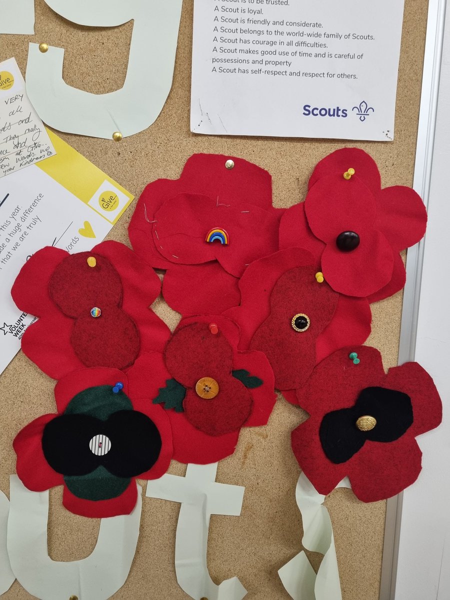 Lest We Forget

This evening we made our own poppies whilst chatting and learning about the importance of #RemembranceDay. 

A special thank you to <a href="/camira/">Camira</a> for donating fabric offcuts for us to use during this evening's meeting.
