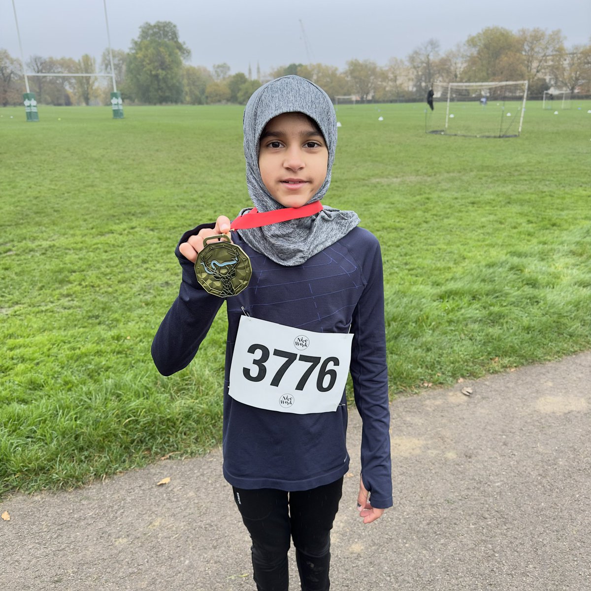 Belsumz's tweet photo. Perfect birthday: kids having fun running, and Sarah taking 1st place in girls, and Haydar finishing an amazing 7th! @niceworkrun @NWCSport @NWC_JuniorHead @NorthwoodGDST @StMargsBushey https://t.co/oWMeCaVt6F