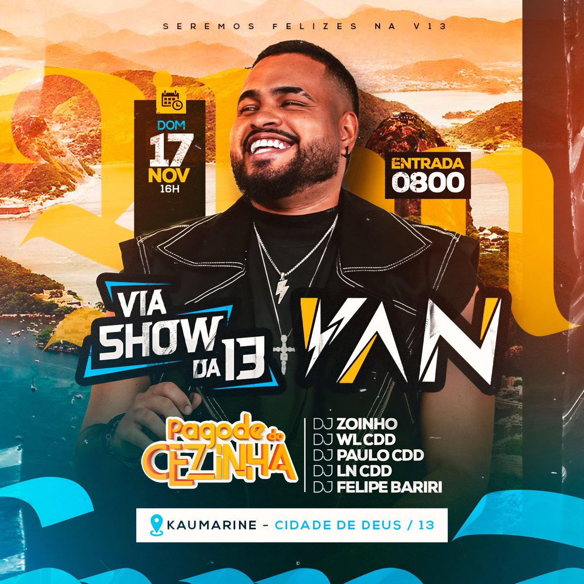 CHEGOU O NOSSO MOMENTO...

SEREMOS FELIZES, NESTE DOMINGO TEM CANTOR YAN NA VIA SHOW DA 13 E MAIS UMA VEZ FALAREMOS DE AMOR, COM AQUELA VIBE BOA QUE VOCÊS JÁ CONHECEM

É SUPER LOTAÇÃO, CHEGUEM CEDO PRA CURTIR O MELHOR DOMINGO DO MUNDO 🇧🇷

CAMAROTES SUSPENSOS NO INSTA: viashowda13