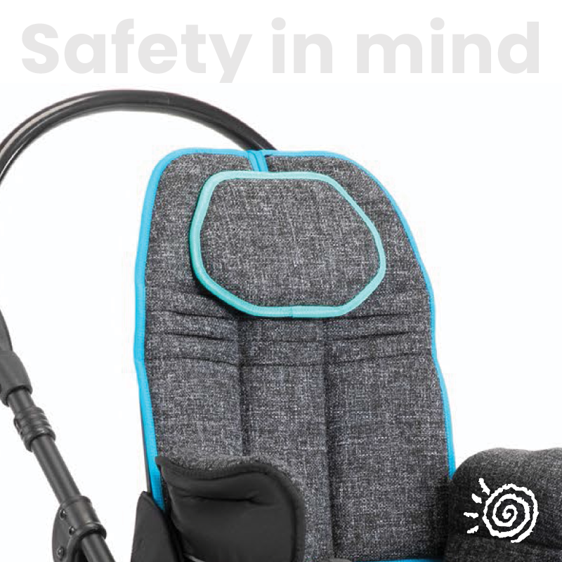 The fabric for the Ormesa Bug was designed with safety and comfort in mind. It is fireproof, breathable and recyclable. It is padded, ergonomic and removable for easy cleaning.

See more: mobility-usa.com/pdfs/brochure-…