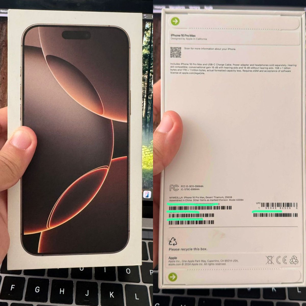LuisFer723's tweet photo. En venta iPhone 16 Pro Max, 256 Gb, Desert Titanium

En remate $5.800.00

Entrega personal en Cartagena https://t.co/MoH6TNgAxK