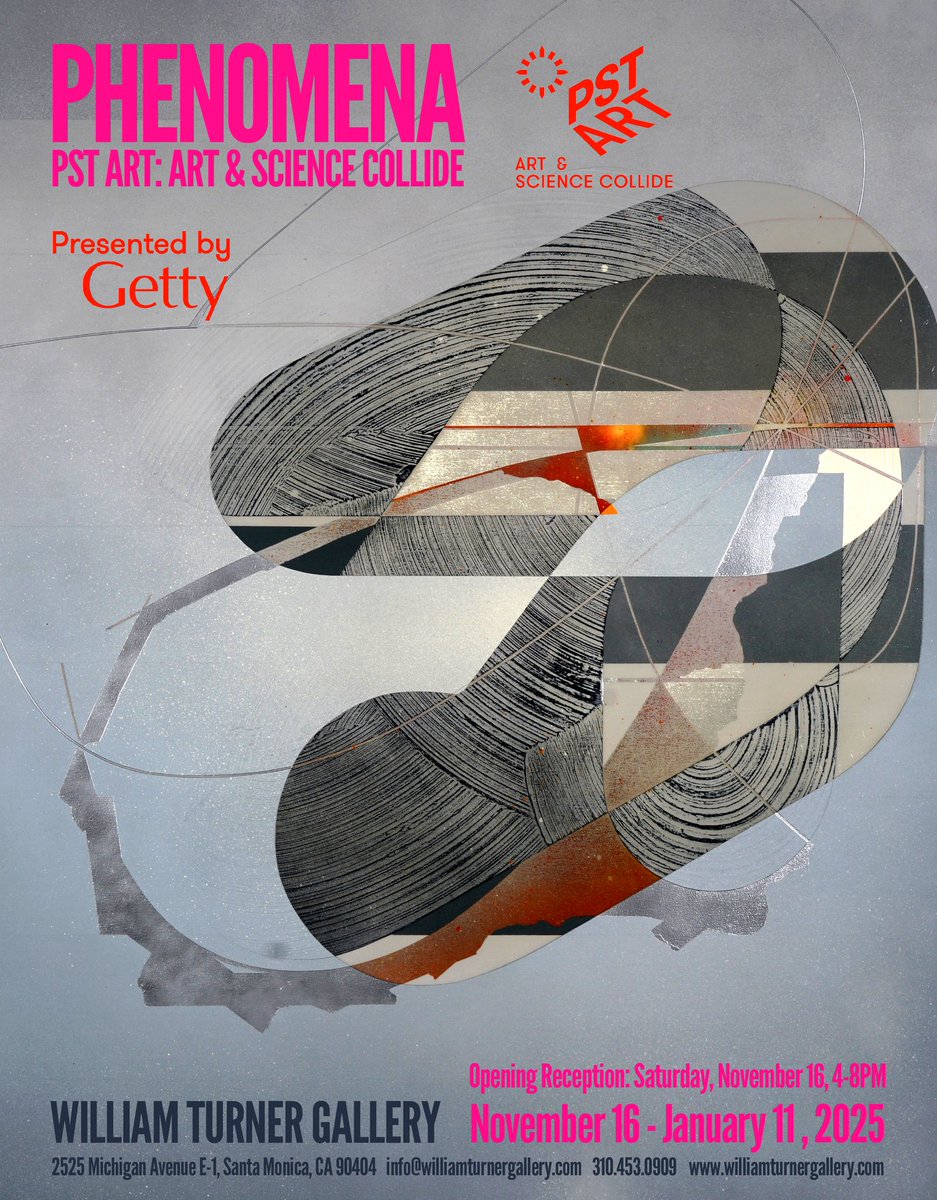 Upcoming show PHENOMENA is opening this Saturday November 16 at William Turner Gallery <a href="/PST_ART/">PST ART</a> #PSTart #PST