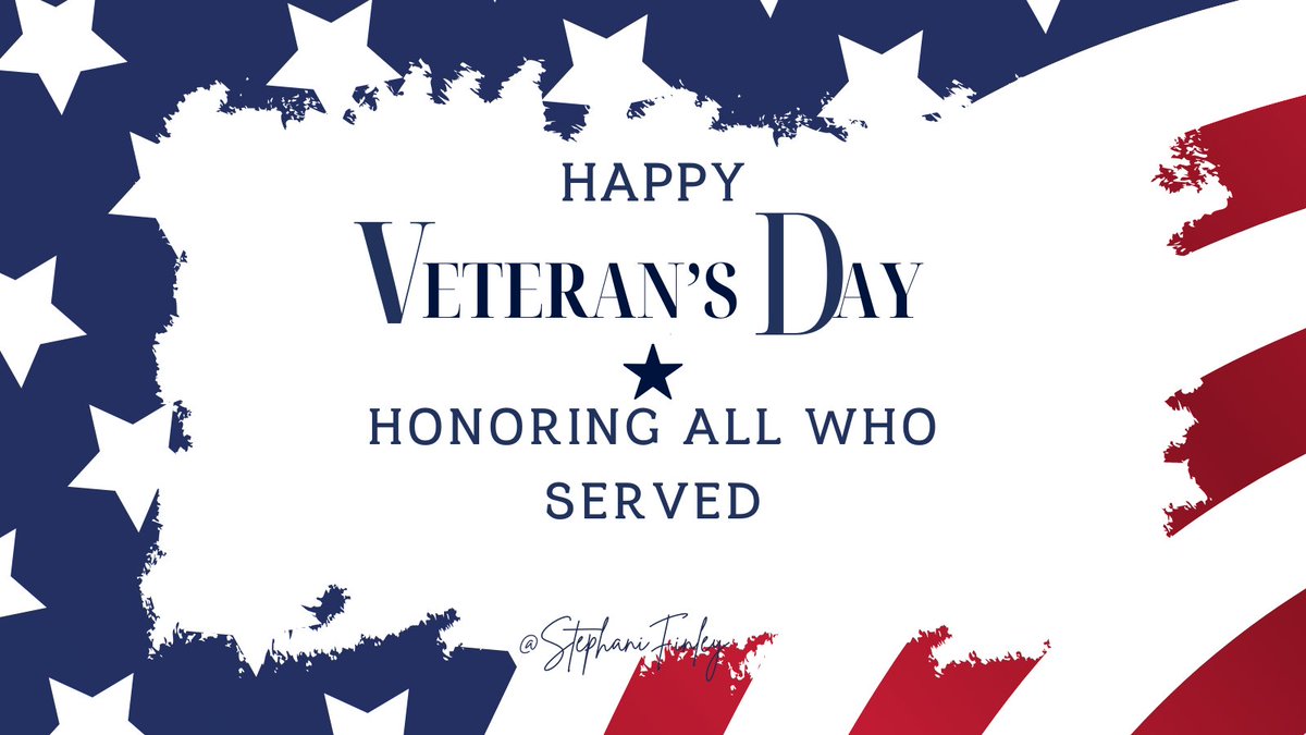 StephaniFinley's tweet image. "The ultimate test of a man's conscience may be his willingness to sacrifice something today for future generations whose words of thanks will not be heard."
~Gaylord Nelson

THANK YOU TO ALL who have Served!
#VeteransDay #Leadership #AimHigh #Monday

@stephaniefinley.bsky.social