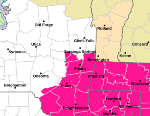 NYSDHSES's tweet photo. NWS has issued Red Flag warnings for tomorrow for Mid-Hudson, NYC, LI, Capital and portions of the Southern Tier and Mohawk Valley Regions through 6 pm Tuesday.  Warm temps, very low humidity, and stronger winds are expected to combine to produce an increased risk of fire danger. https://t.co/8N7x86pcbH