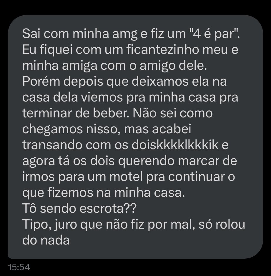 Confissoes pra ler cagando 𝕏 tweet media
