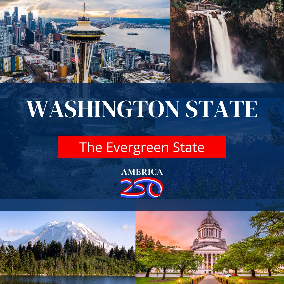 With natural wonders like the volcanic Mount Rainier and Snoqualmie Falls, Washington’s diverse landscapes and deep connection to nature make it truly special.
 
Today marks 135 years since Washington became the 42nd state in the union. Happy anniversary to Washington!