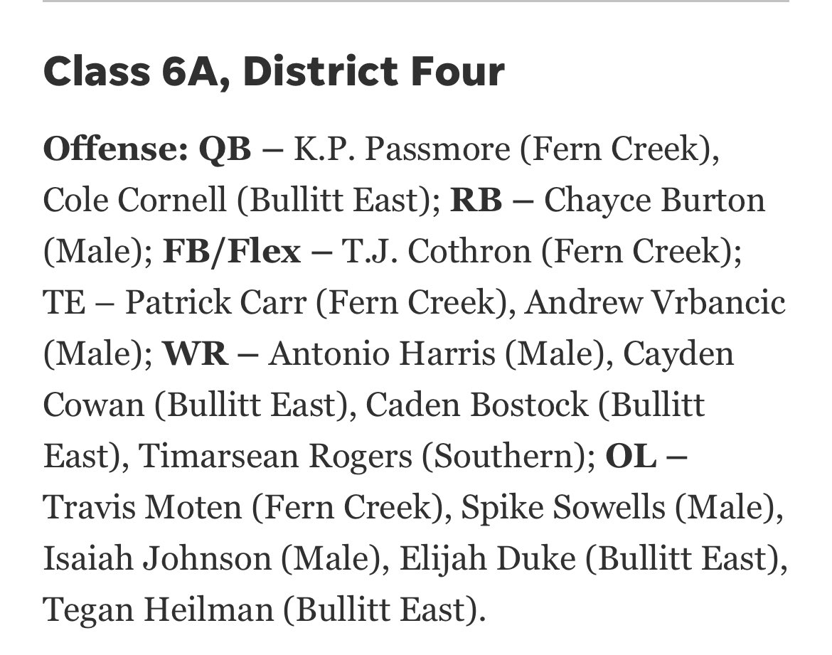 Andrew Vrbancic (@andrewvrbancic) on Twitter photo Excited to be named All district first team for 2 positions! 3 years in a row at TE and 2 years in a row at Long snapper. <a href="/coach_stepp/">Coach Stepp</a> <a href="/_CoachElliott/">Jared Elliott</a> <a href="/WendyLaurent55/">Wendy Laurent</a> <a href="/CoachOrts/">Mike Orts</a> <a href="/FBCoachHale/">Logan Hale</a> <a href="/_CoachHoov/">Cole Hoover</a> <a href="/coachwatts24/">Chris Watts</a> <a href="/paupaupau5/">Paul Rice</a> <a href="/CoachBerb/">Luke Berblinger</a> Excited to be named All district first team for 2 positions! 3 years in a row at TE and 2 years in a row at Long snapper. <a href="/coach_stepp/">Coach Stepp</a> <a href="/_CoachElliott/">Jared Elliott</a> <a href="/WendyLaurent55/">Wendy Laurent</a> <a href="/CoachOrts/">Mike Orts</a> <a href="/FBCoachHale/">Logan Hale</a> <a href="/_CoachHoov/">Cole Hoover</a> <a href="/coachwatts24/">Chris Watts</a> <a href="/paupaupau5/">Paul Rice</a> <a href="/CoachBerb/">Luke Berblinger</a>